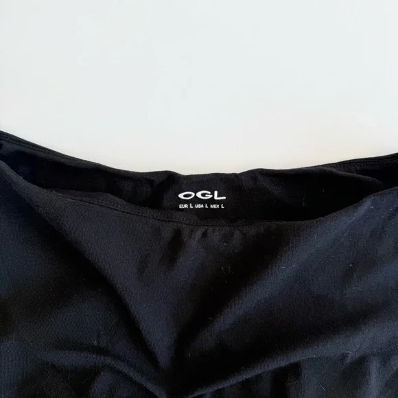 OGL Stretch Cotton Boatneck Brami Tank, Black | Large NWT - Picture 7 of 7